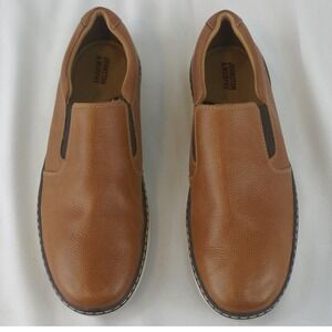 Johnston & Murphy Boys McGuffey Slip On Leather Shoes Tan 28-3616 Size 5M New